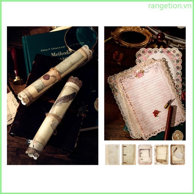 RAN Vintage Thêu Sò Giấy Nền Cho Album Ảnh Làm Thẻ Thêu Sò