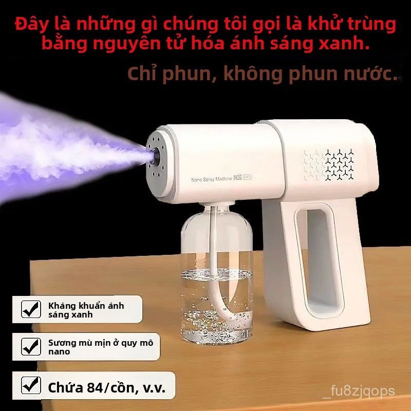 Súng xịt khuẩn K5P 2025 nano tia xanh diệt khuẩn không khí đồ đạc gia đình cao cấp bán chạy giá tốt 