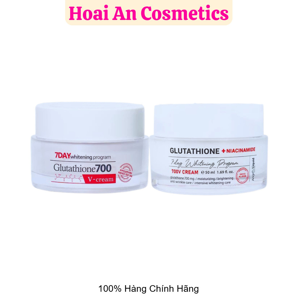 Kem Dưỡng Da Angel’s Liquid 7 Day Glutathione 700 V-Cream/Glutathione +Niacinamide 50ml