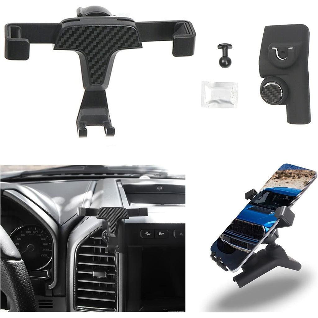 Giá đỡ điện thoại ô tô ITrims cho Ford F-150 F150 2015-2020, Giá đỡ điện thoại di động lỗ thông hơi 