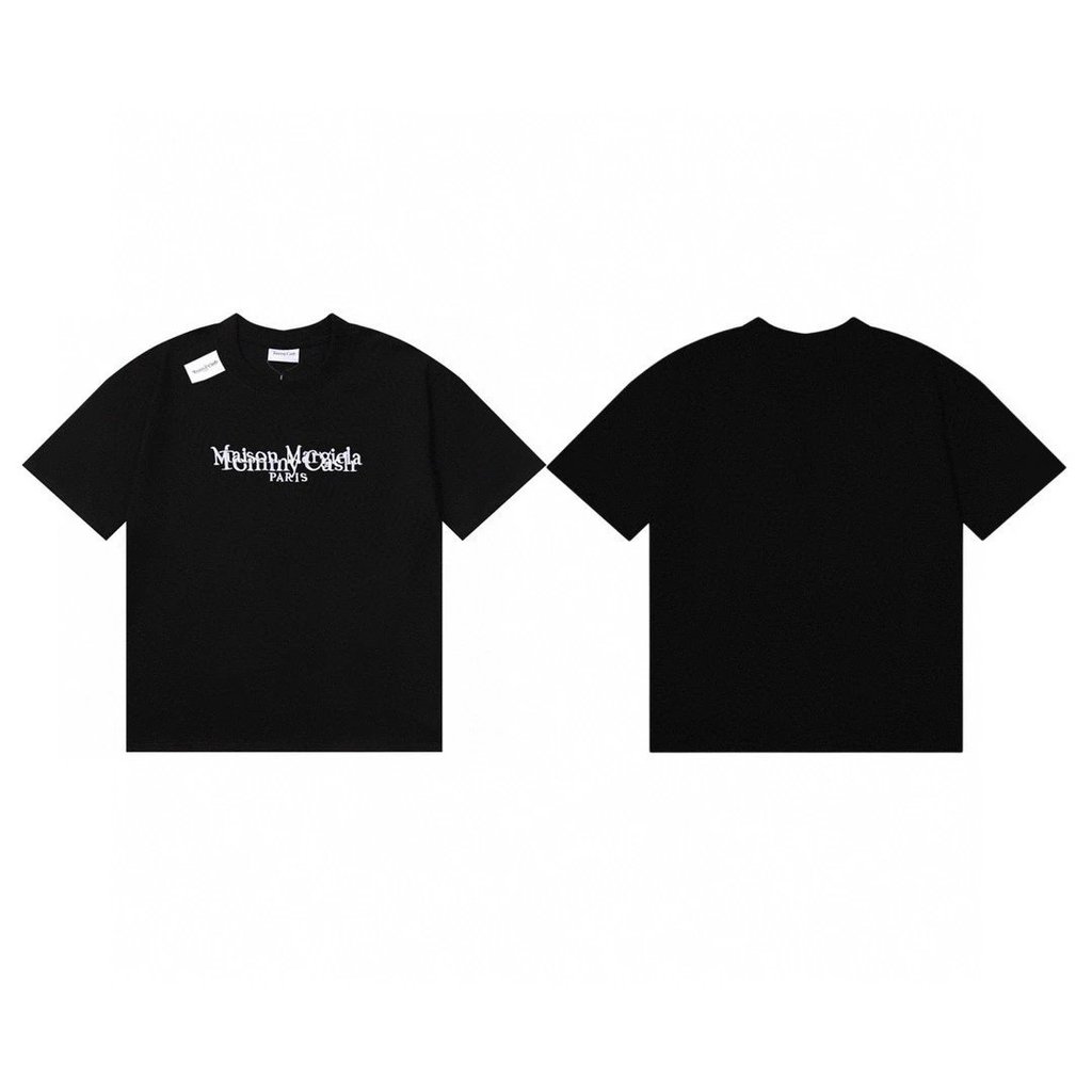 Maison Margiela MM6 x Tommy cash Maison Margiela Đồng Thương Hiệu Cổ Điển Rò Rỉ Thêu logo Chữ Cặp Đô