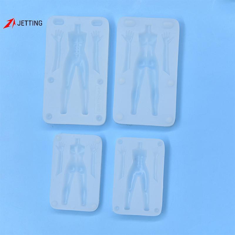 JETTING 1 Bộ Đất Sét Polymer Nam Búp Bê Cơ Thể Torso Khuôn Silicon Fondant / Nhựa Đất Sét DIY Búp Bê
