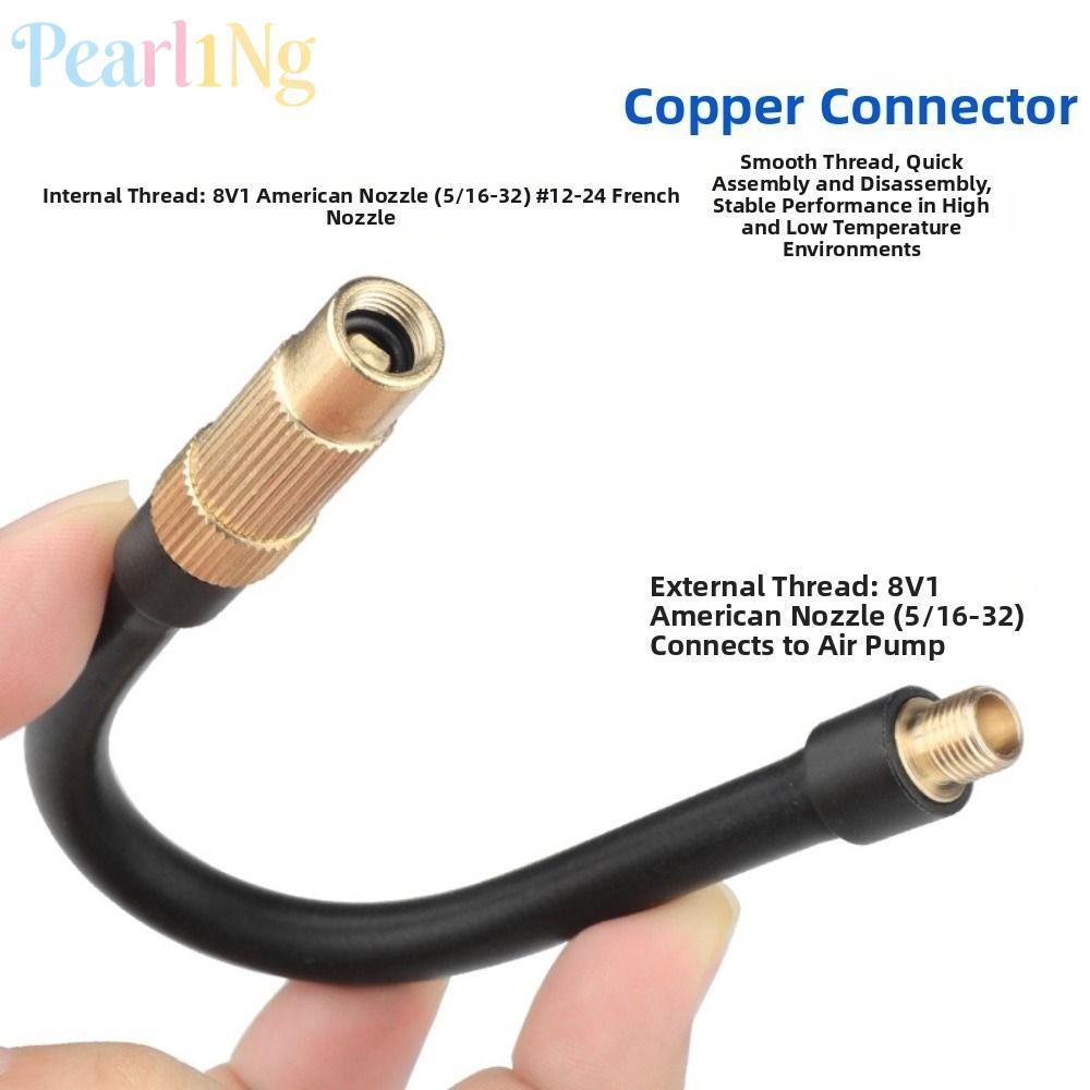 Ống PEARLTH Bên ngoài, 8V1 Thread 17 / 20 / 30 / 50CM Mở rộng máy bơm không khí, Ống EPDM Máy bơm lố