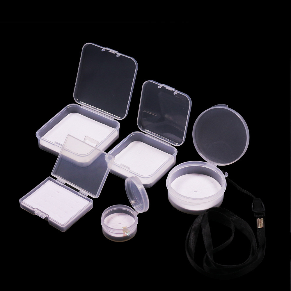 Fly Hook Set Box Hộp Mồi Côn Trùng Đường Bộ Có Bọt Biển Móc Cá Hộp Dụng Cụ Bảo Quản Mồi Nhựa Trong S