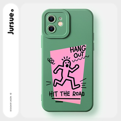 JURSUE Ốp lưng dễ thương đẹp độc lạ ngộ nghĩnh nam chống sốc chống bẩn mềm cho iPhone 17 Air 16 15 14 13 12 11 PRO MAX SE 2020 X XR XS ip 8 7 Plus MZ5070659