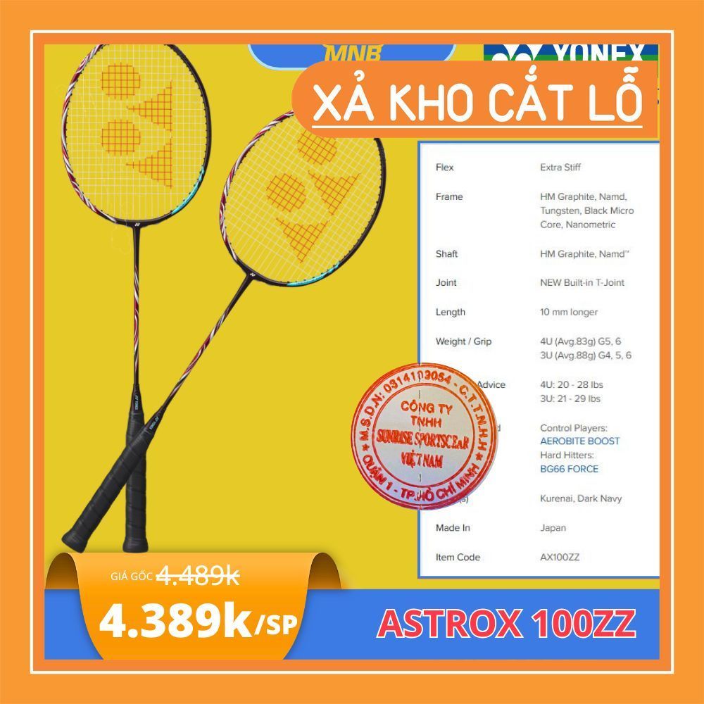 Vợt Yonex Astrox 100ZZ Kurenai, mẫu/loại mới nhất, Vợt cầu lông, Vợt cầ lông Yonex chính hãng.
