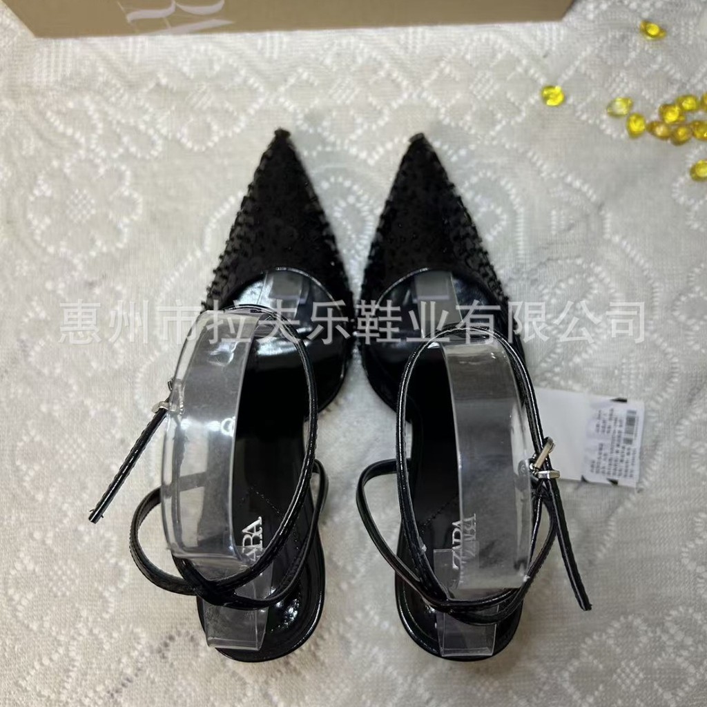 ZARA Stiletto low-cut high-heeled wedding shoes, professional casual, simple and stylish, casual seq