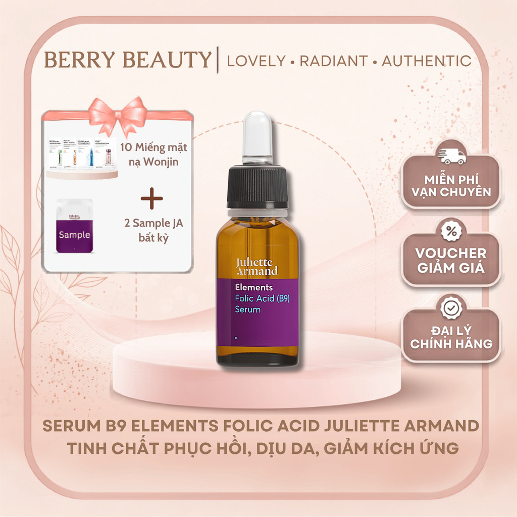 [Đại Lý Chính Hãng] Serum B9 Elements Folic Acid Juliette Armand | Tinh chất phục hồi, dịu da, giảm 
