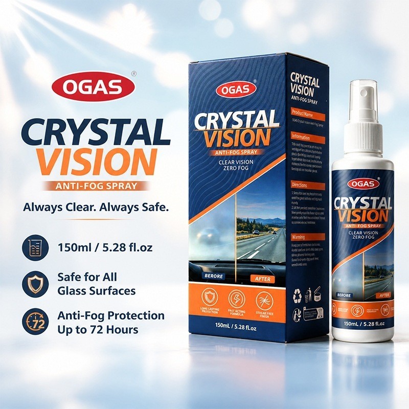 Hàng sẵn có OGAS Car Glass Anti-Fog Spray 150ml Car Anti-Fog Agent Anti-Blurry Sight 088