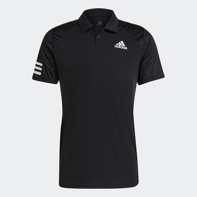 adidas Quần vợt Áo polo 3 Sọc Tennis Club Nam Đen GL5421