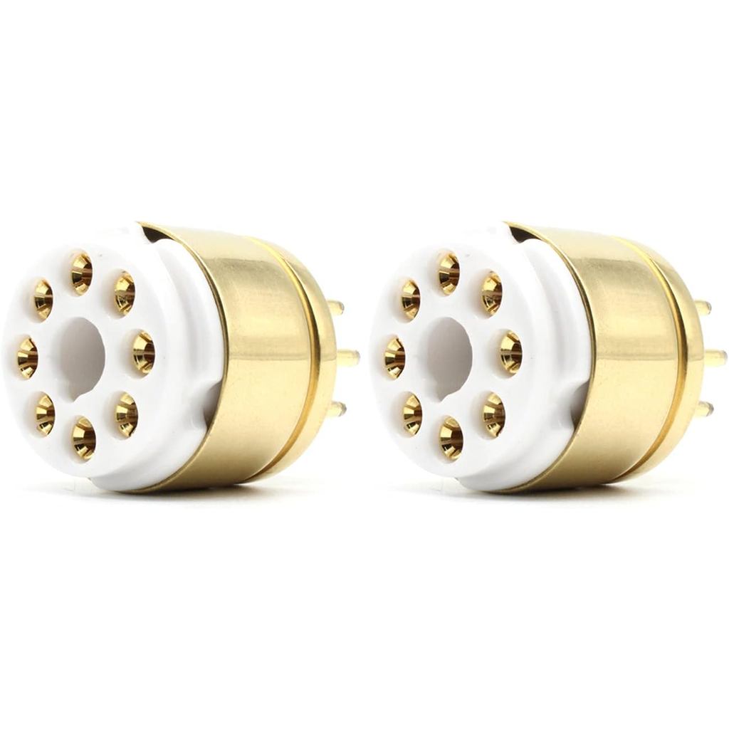 2 chiếc Amptata Octal 8pin Tube Saver Ceramics 6550 KT88 EL34 6L6 6SN7 6CA7 5Z3 5U4 6V6 KT100 Bộ bảo