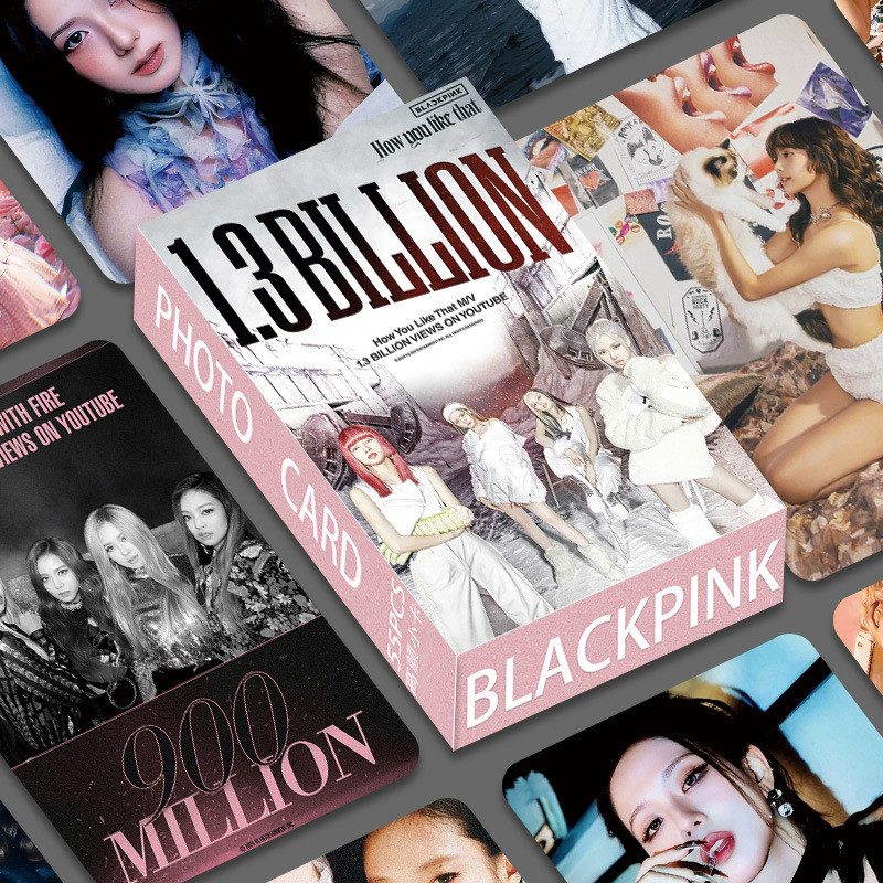 Zhang BLACKPINK Photocard Pink Ink Park Chae Lisa Kim Ji-soo Kim Ji-ni Card Truyện tranh Hàn Quốc Ph