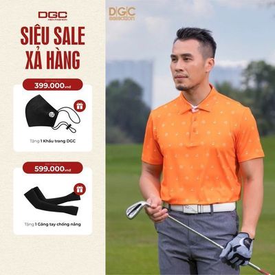 Áo Polo Golf Nam DGC Thiết Kế Nổi Bật Chất Vải Thoáng Mát, Thấm Hút Mồ Hôi - SAPBC18M