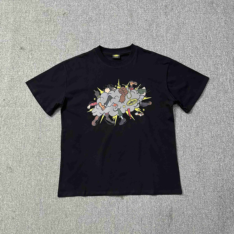 VLONE FOG Devil Island Corteiz Áo thun ngắn tay cổ tròn Đảo quỷ Áo thun đường phố Mùa hè mặc đường p