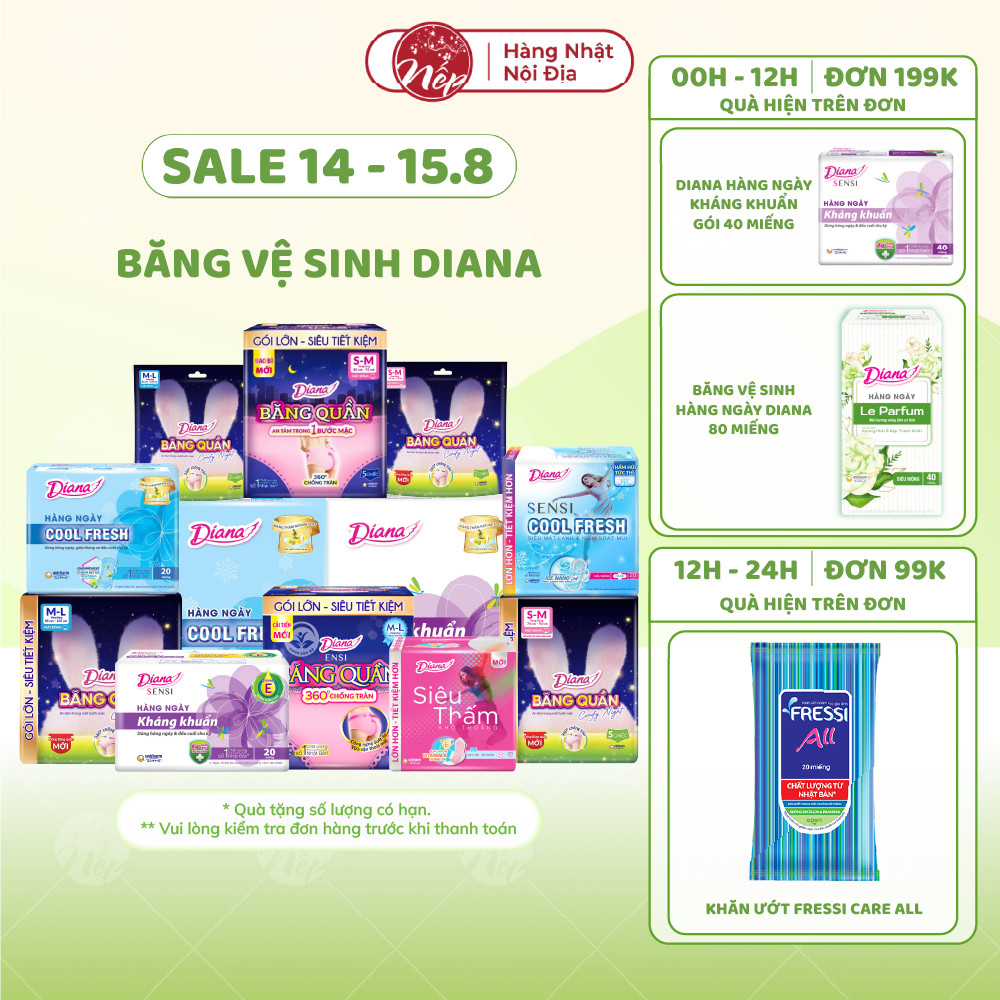 [Tổng] Diana Băng Quần, Diana Sensi, Diana Comfy Night, Băng Hằng Ngày, CoolFresh_nepshop1