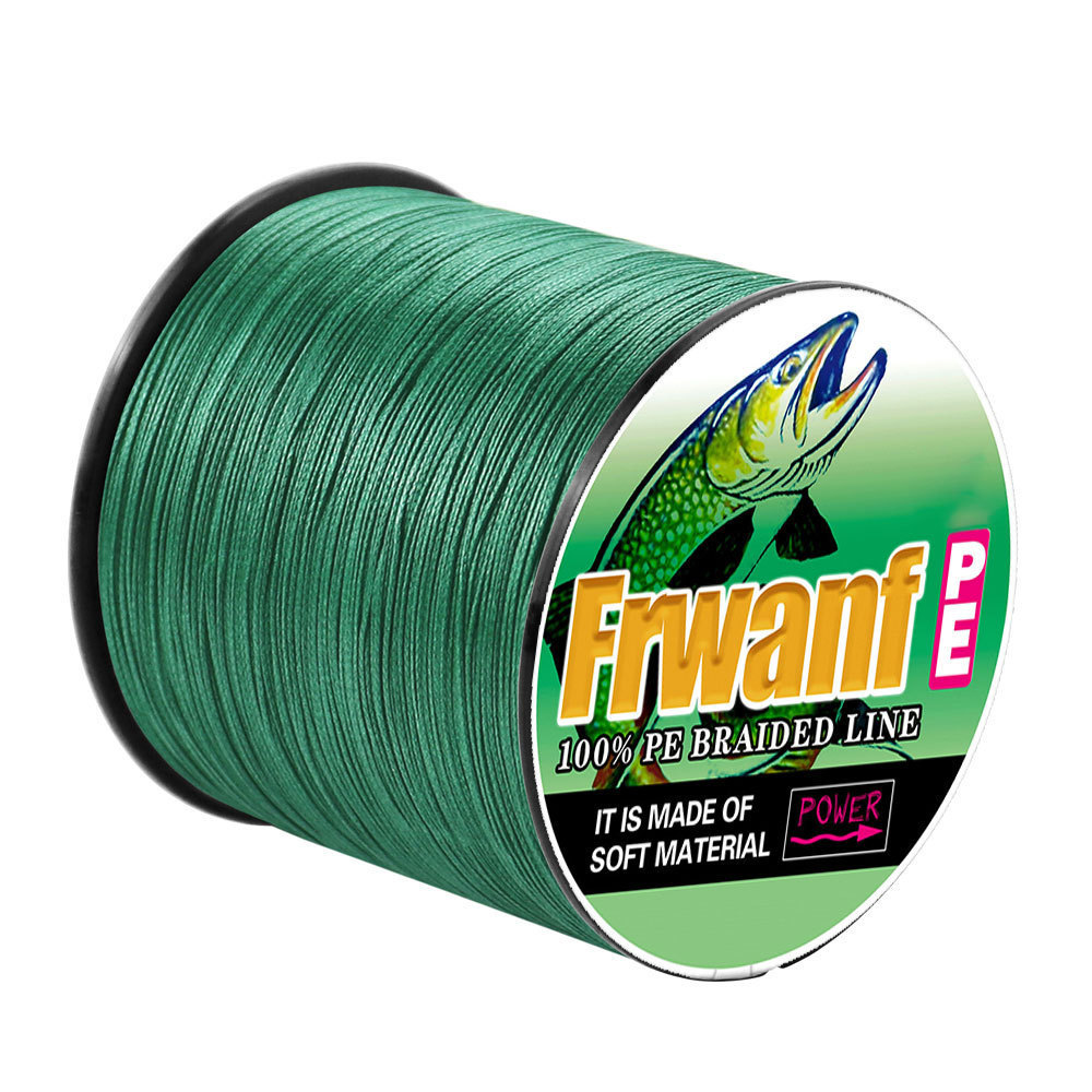 FRWANF 1000M Dây 8 Dây Câu Bện Dây PE Dây Câu Công Cụ 100% PE