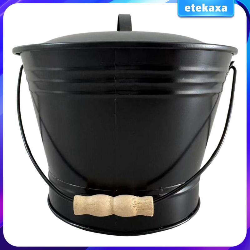 Xô tro lò sưởi, đa năng, chịu nhiệt, Xô than, Dụng cụ lò sưởi cho bếp đốt gỗ, nướng