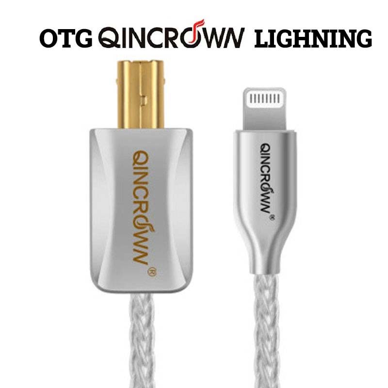 Dây OTG QINCROWN Lightning – Cáp Chuyển OTG Cho iPhone/iPad, Kết Nối USB Và Thiết Bị Ngoại Vi