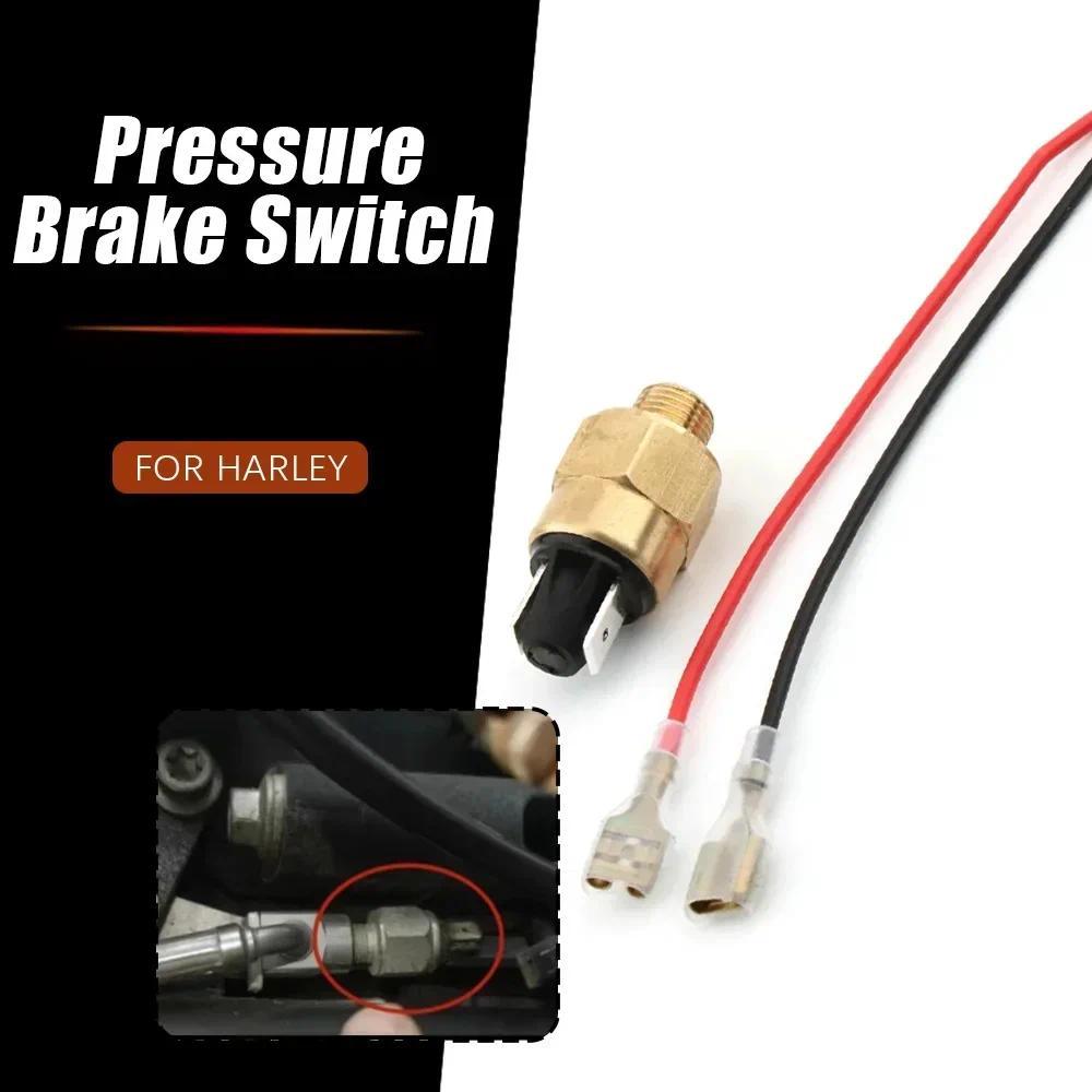 Công tắc phanh áp suất xe máy + Cáp công tắc phanh cho Harley XL FL FX FXR Big Twin 1200CC 1340CC Dy