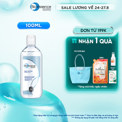 Nước tẩy trang ẩm mượt mịn màng Bio-Essence Bio-Water Bio-Essence Water Micellar Water 100ml