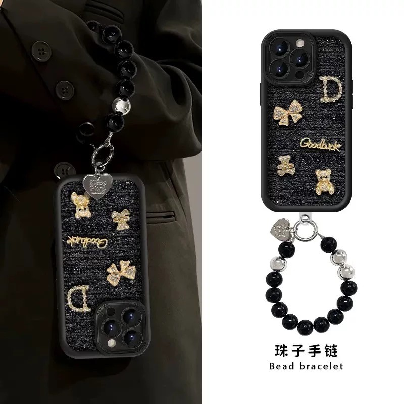 ốp lưng iphone có dây đeo ốp lưng iphone 12 thường Miếng Dán Nơ Thích Hợp Cho Apple 15promax Vỏ Điện