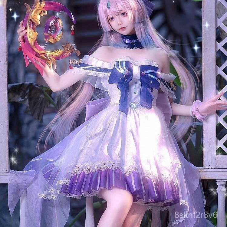 Trang phục cosplay Sangonomiya Kokomi Genshin Impact váy lễ hội nữ set đầy đủ
