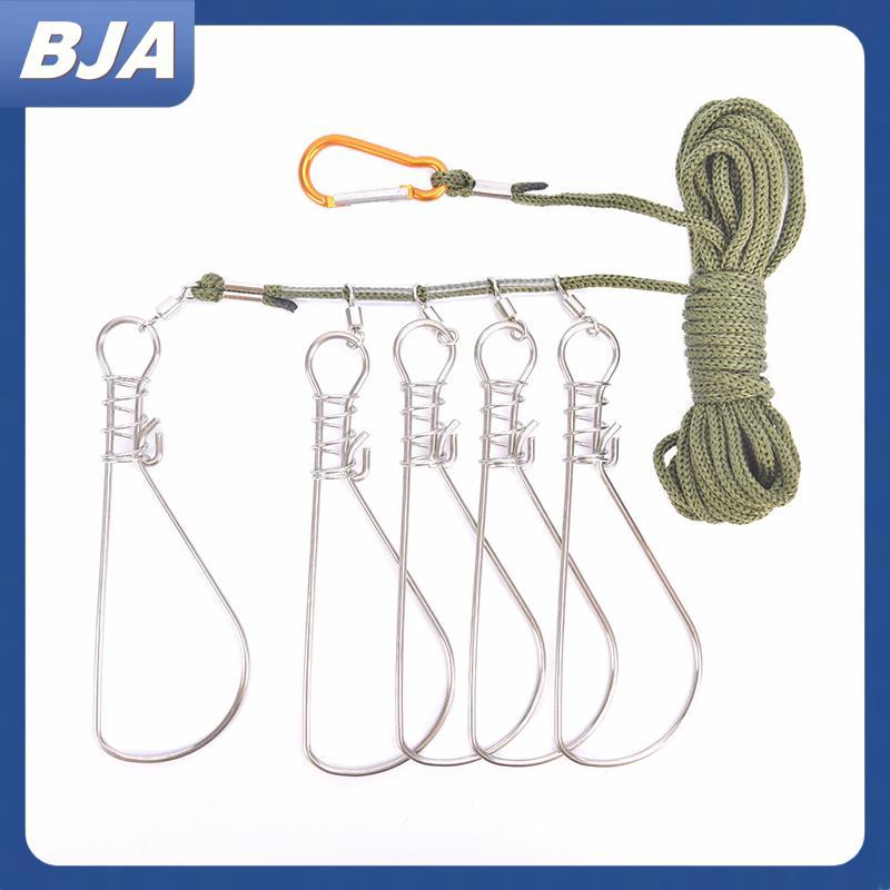 BJA Fishing Lo Bule Fishing Snaps Chain Stringer With Float Live Fish Lo Belt BJA