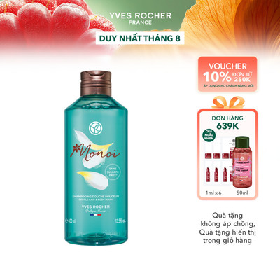 Sữa tắm gội dịu nhẹ 2 trong 1 hương hoa Tiaré Yves Rocher Monoi 400ml