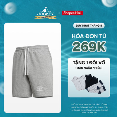 Quần Short Nam Jockey Thun Da Cá Thêu Logo - J4092