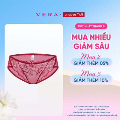 [NEW ARRIVAL] Quần lót bikini nữ Vera ren phối lưới - V0753