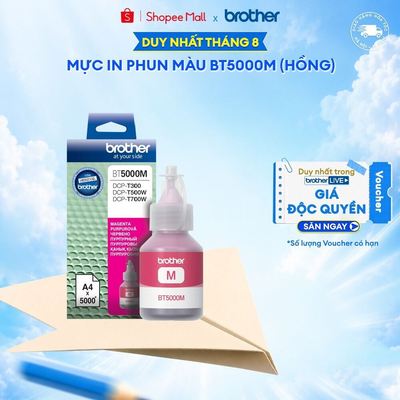Mực in phun 5,000 trang (hồng) Brother BT5000M