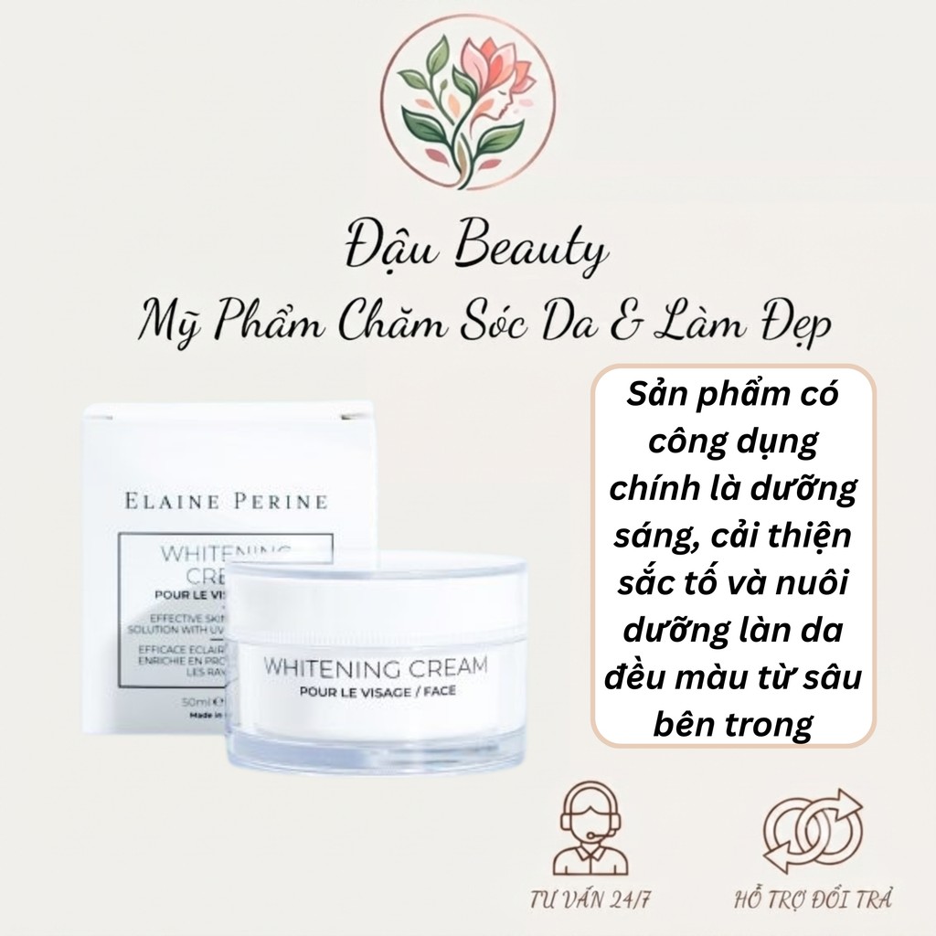 [ Công Ty ] Kem dưỡng trắng da Elaine Perine Whitening Cream 50ml