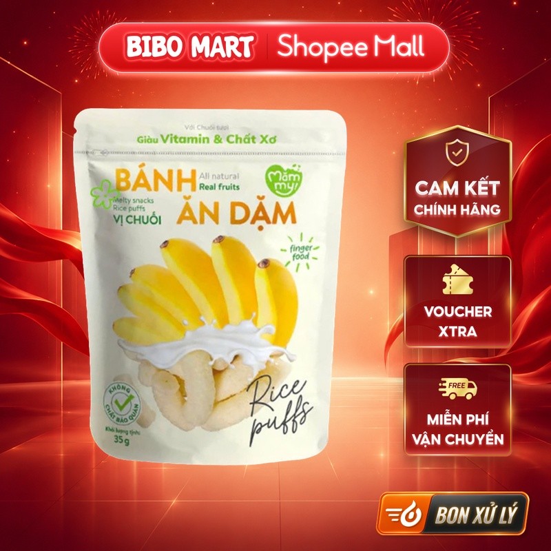 [KOL] Bánh Ăn Dặm Cho Bé Mămmy Vị Chuối 35g (6M+) - BM001.1