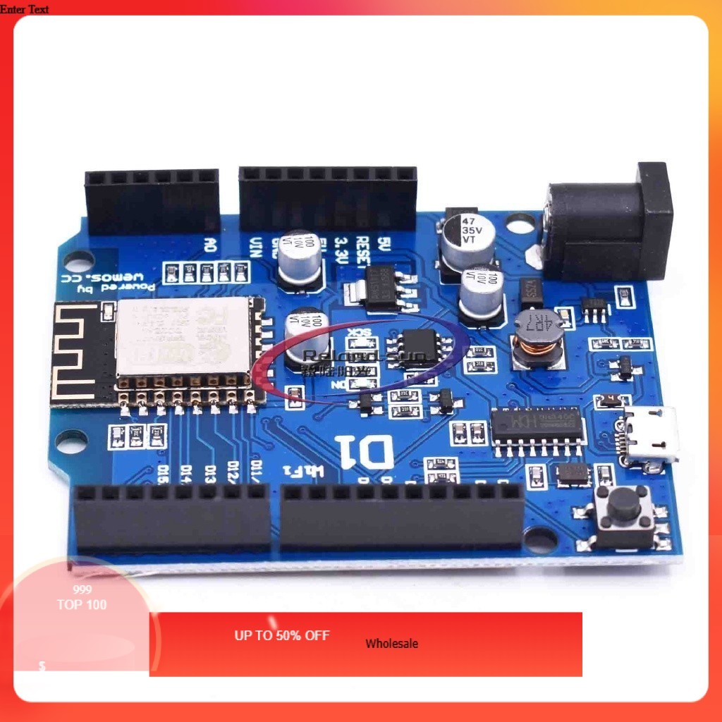 Bộ 1/5 bảng mạch Arduino ESP-12F 12E WeMos D1 WiFi UNO ESP8266 cho Arduino R3 IDE