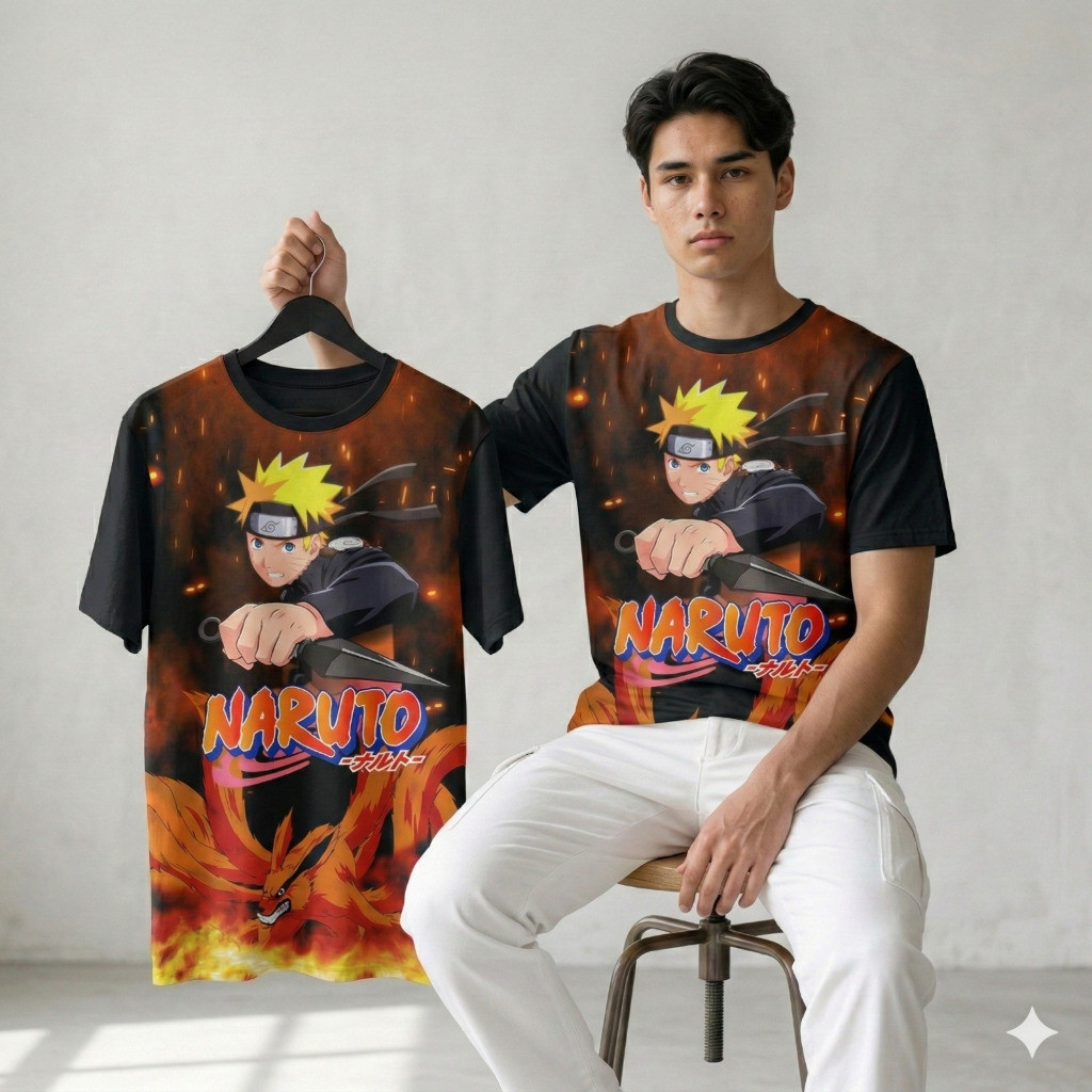 MỚI 3D Fullprint Anime Naruto Distro Áo Thun - Fullprint Distro Áo Thun