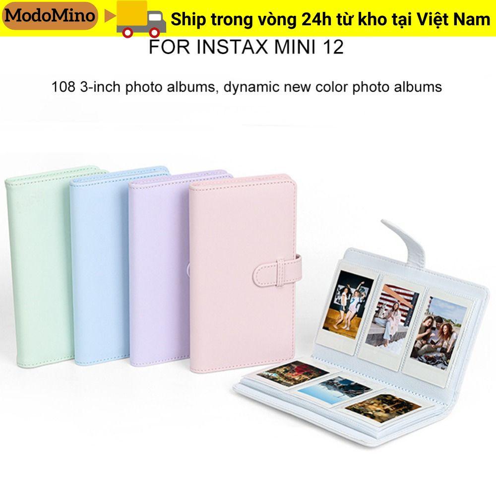 MODOMINO Phim Camera Tem Vé Giấy Ảnh Lưu Trữ 108 Túi Cho Fujifilm Instax mini 12