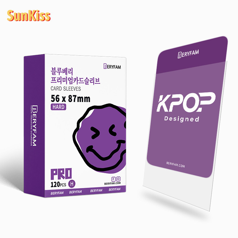 120 cái BERYFAM sleeve 56x87mm Bảo vệ card Đựng card Photocard Kpop card Dòng Blueberry SUNKISS