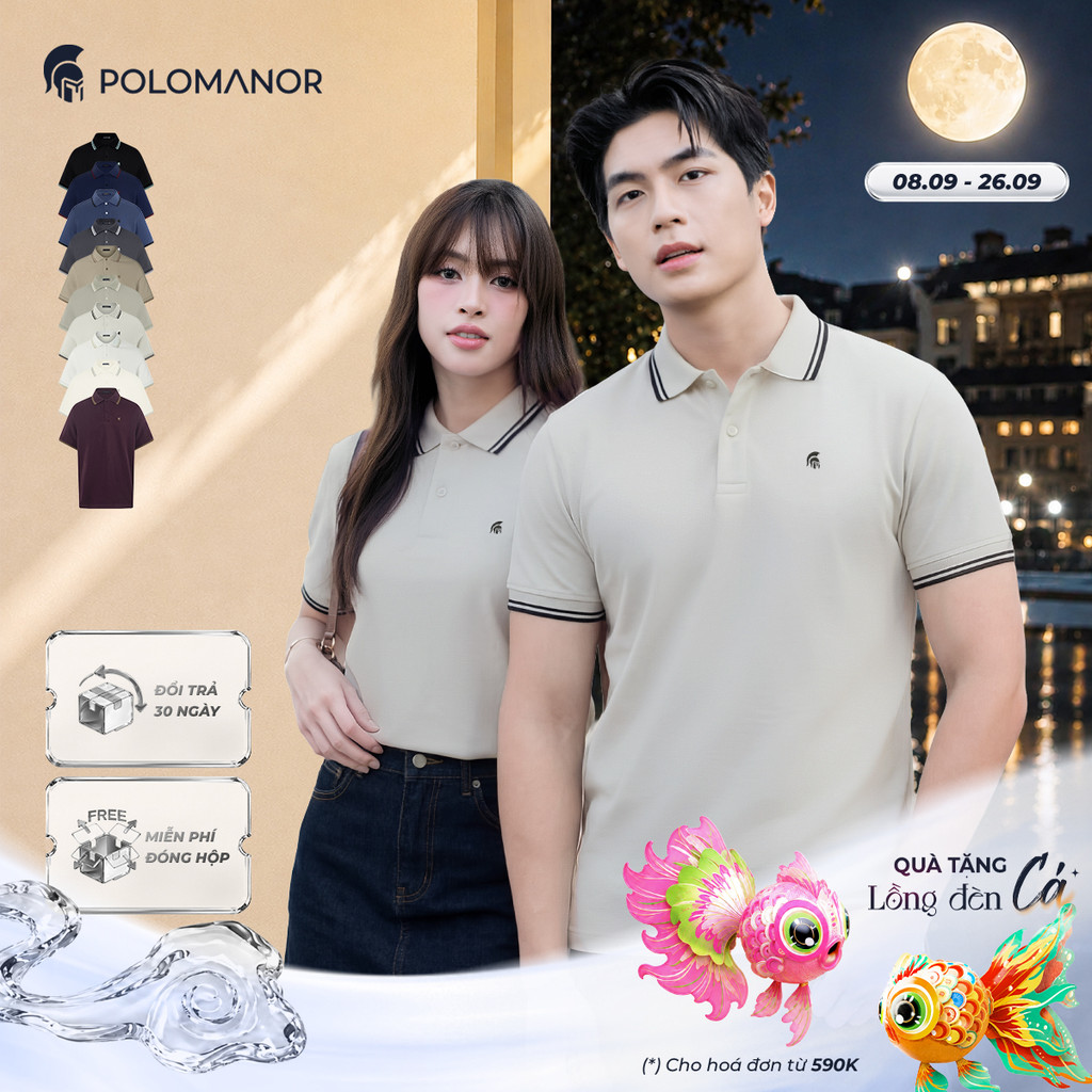 [DEAL LỄ 2/9] [BEST SELLER] Áo polo nam cao cấp BASIC CLASSIC, POLO QUỐC DÂN vải CVC interlock sang 