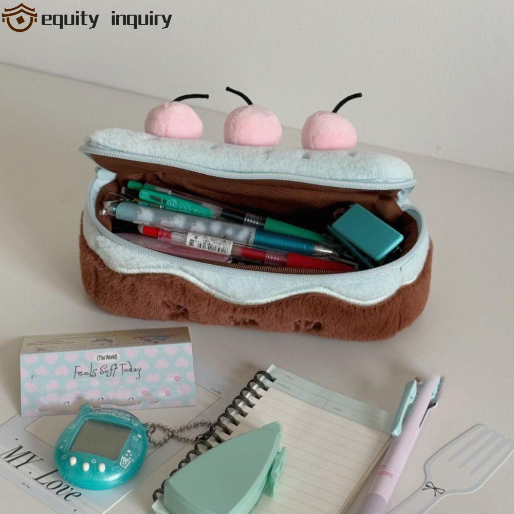 Hộp đựng bút chì Kawaii YÊU THÍCH YÊU THÍCH, Túi đựng bút anh đào sang trọng thêu dung tích lớn, Bán