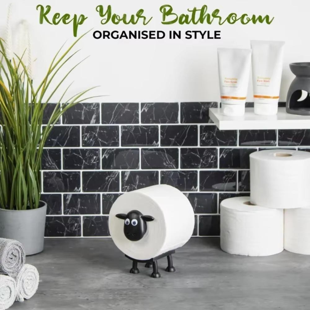 Sheep Toilet Paper Holder, Free Standing  Printed Animal Toilet Paper Holder,  Bathroom Decor Toilet
