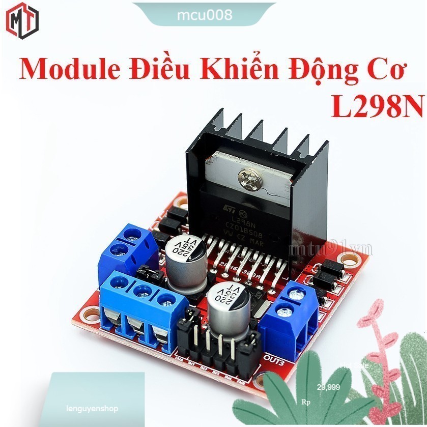 050 Module Điều Khiển Động Cơ L298N | PWM | Mạch Cầu H L298