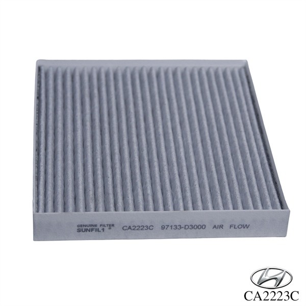 Lọc lạnh ACCENT 2019, CARENS 2022, VENUE 2022; 97133D1000, 97133D1000, Có than;225mm*200mm*28mm