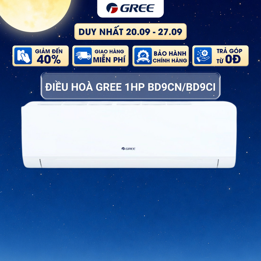 [LIVE] Máy Lạnh/ Điều Hòa GREE 1 HP BD9CI/BD9CN (Black Diamond) - Bảo Hành Chính Hãng