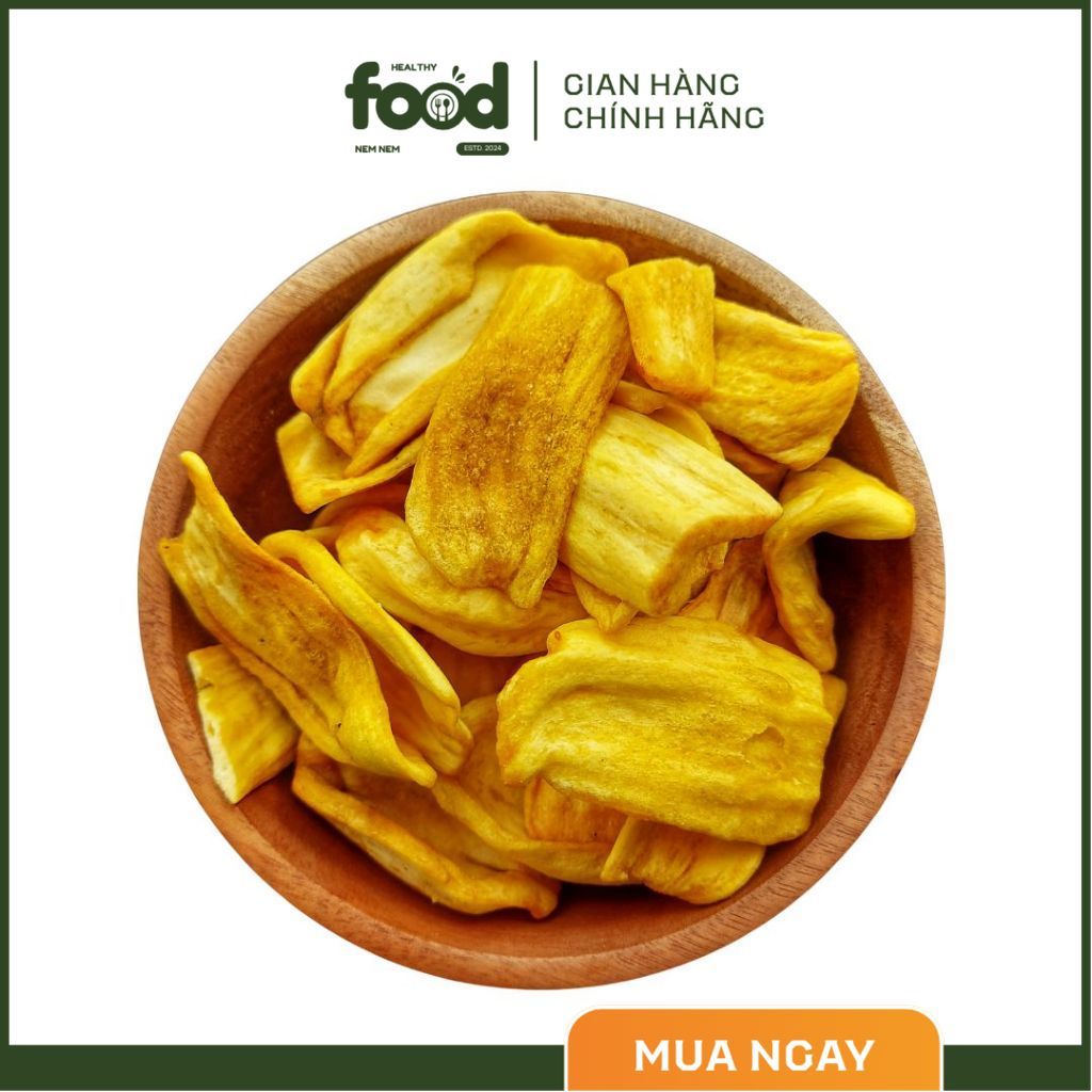 Mít Sấy Giòn Nguyên Miếng | Snack Trái Cây Tự Nhiên – Ăn Vặt Healthy, Không Chiên Dầu | Nem Healthy