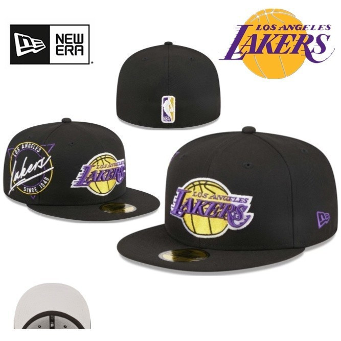 Mũ bóng chày New Era Los Angeles Lakers thêu logo chính hãng, phù hợp nam nữ dùng ngoài trời