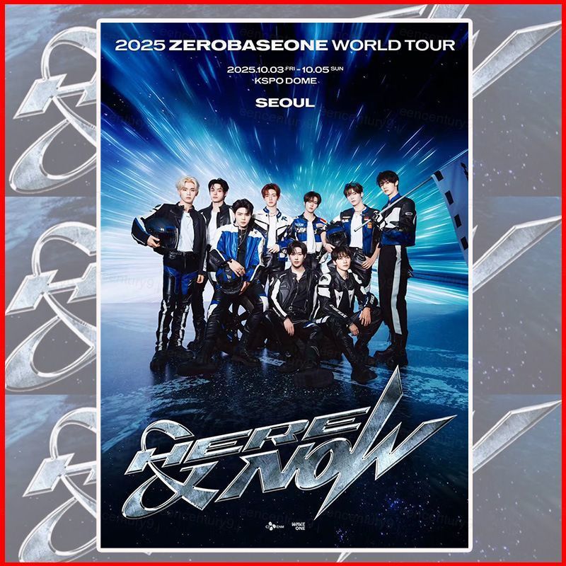 GC9 ZEROBASEONE Poster tự dính KSPO DOME World Tour Here & Now Trang trí tường nhà Ngôi sao ngoại vi