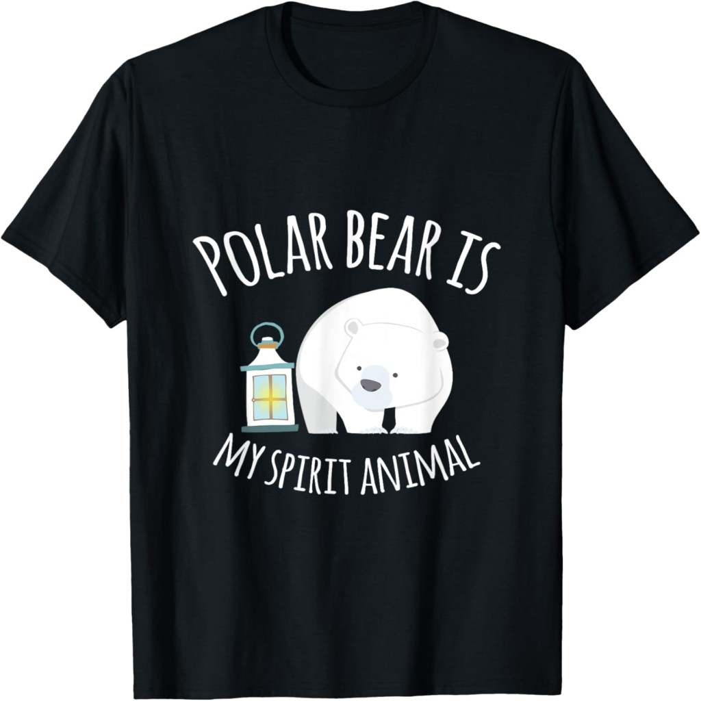 Áo thun Polar Bear is my Spiritual Animal Ice Bear Funny T-Shirt