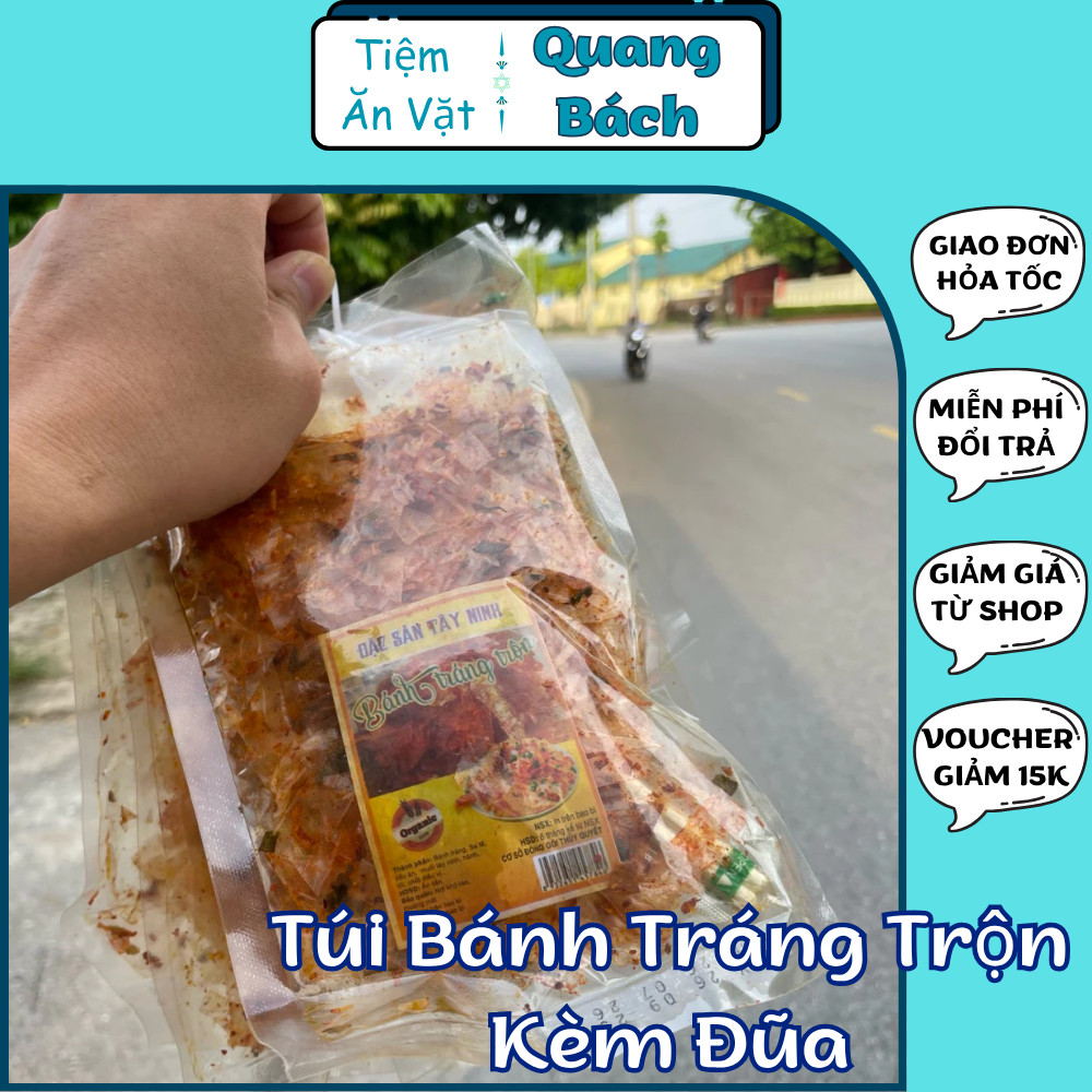 Bánh Tráng Trộn Tây Ninh Set 5 Gói, Bánh Tráng Trộn Bò Khô, Bánh Tráng Sài Gòn