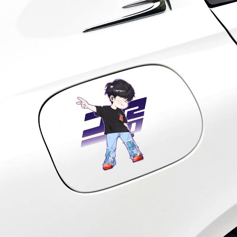Lin Junjie JJ20 Buổi Hòa Nhạc Hoạt Hình Vẽ Tay Miếng Dán Hành Lý Notebook Xe Kính Hỗ Trợ Thân Xe Dấu