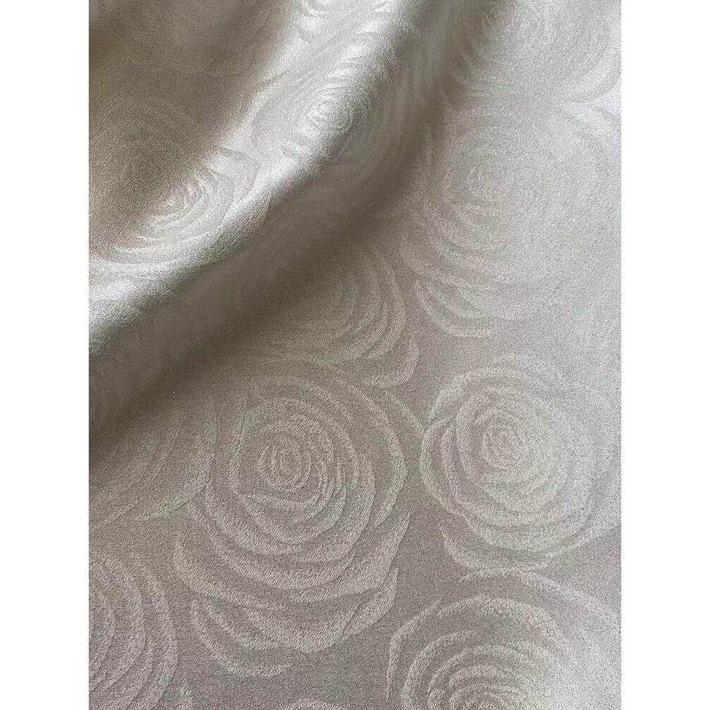 Lụa Dệt Vàng Jacquard Lụa Hoa Hồng Tất Cả Lụa Hanfu Sườn Xám Chất Liệu Áo Choàng Chất Liệu Vải Lụa V